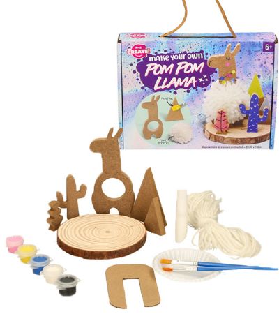 A To Z Create - Make Your Own Pom Pom Lama Kit
