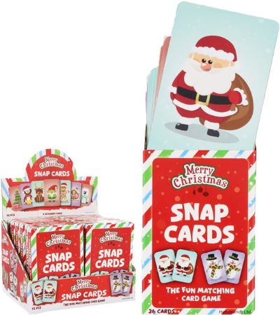 12x Merry Christmas Snap Cards In Counter Display